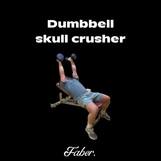 Dumbbell skull crusher