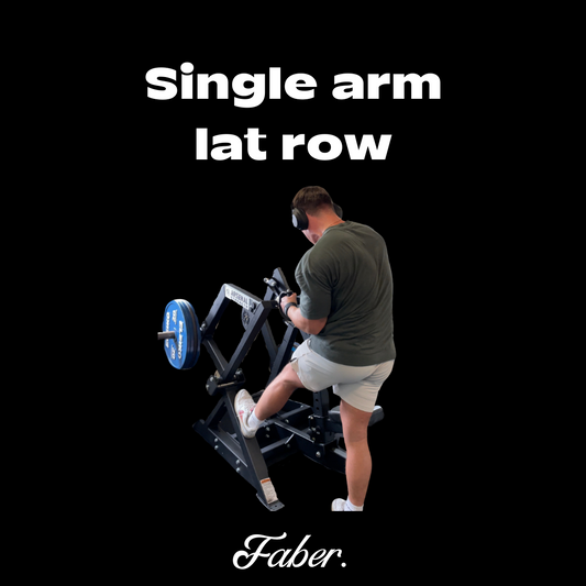 Single arm lat row