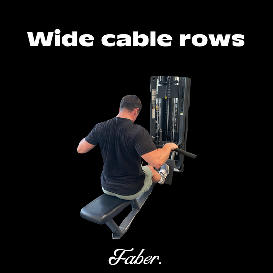 Wide cable row